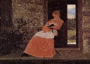 Girls in reading Winslow Homer